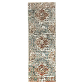 Bodhi Vintage Floral Medallion Indoor Area Rugs or Runner Rug