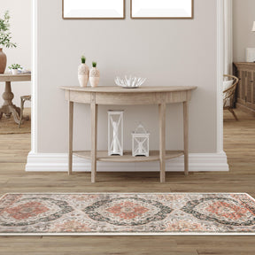 Bodhi Vintage Floral Medallion Indoor Area Rugs or Runner Rug