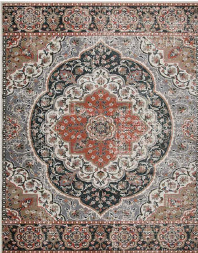 Bodhi Vintage Floral Medallion Indoor Area Rugs or Runner Rug