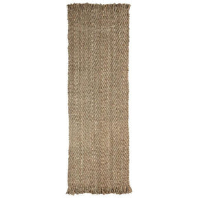 Bohemian Handwoven Natural Braided Jute Reversible Indoor Area Rug