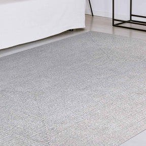 Bohemian Indoor Outdoor Rugs Solid Rectangle Braided Area Rug