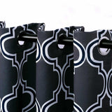 Bohemian Trellis Printed Eclectic Blackout Grommet Curtain Panel Set
