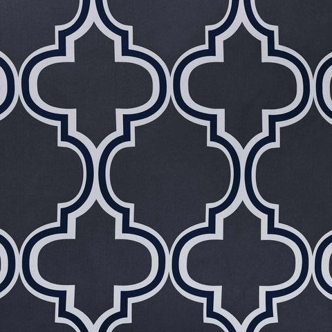 Bohemian Trellis Printed Eclectic Blackout Grommet Curtain Panel Set