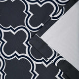 Bohemian Trellis Printed Eclectic Blackout Grommet Curtain Panel Set