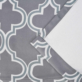 Bohemian Trellis Printed Eclectic Blackout Grommet Curtain Panel Set