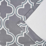 Bohemian Trellis Printed Eclectic Blackout Grommet Curtain Panel Set