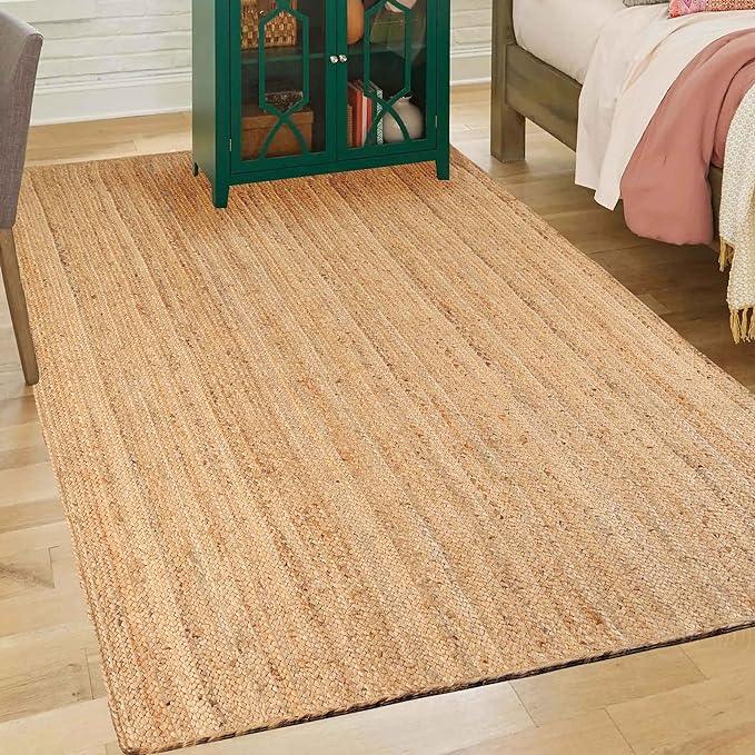 Braided Jute Reversible Round Indoor Outdoor Area Rug