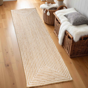 Braided Jute Reversible Round Indoor Outdoor Area Rug