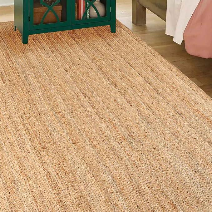 Braided Jute Reversible Round Indoor Outdoor Area Rug