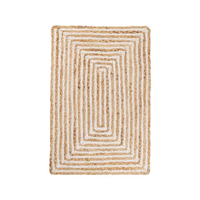 Braided Jute Reversible Round Indoor Outdoor Area Rug
