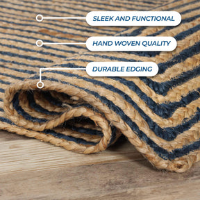 Braided Jute Reversible Round Indoor Outdoor Area Rug