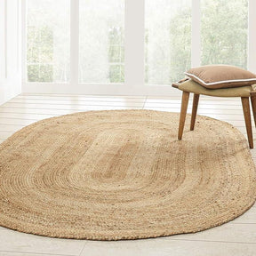 Braided Jute Reversible Round Indoor Outdoor Area Rug