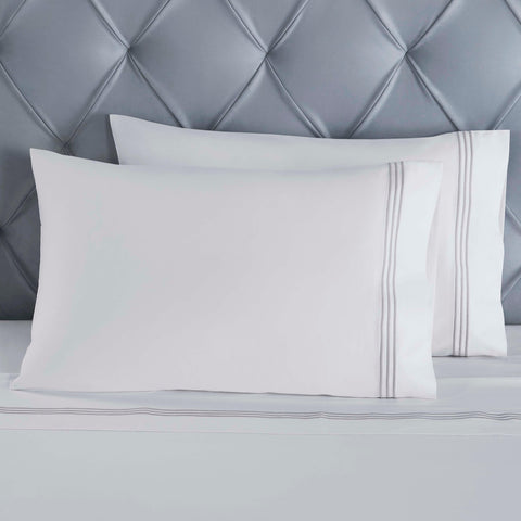100% Cotton Bed Sheet Set Three-Line Embroidered Deep Pocket Brandon