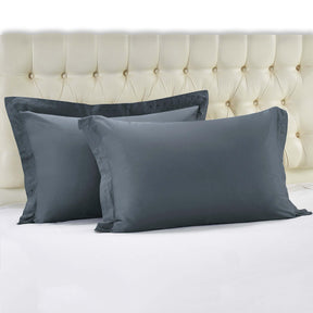 Brandon Diamond Embroidered Solid Cotton Duvet Cover Set
