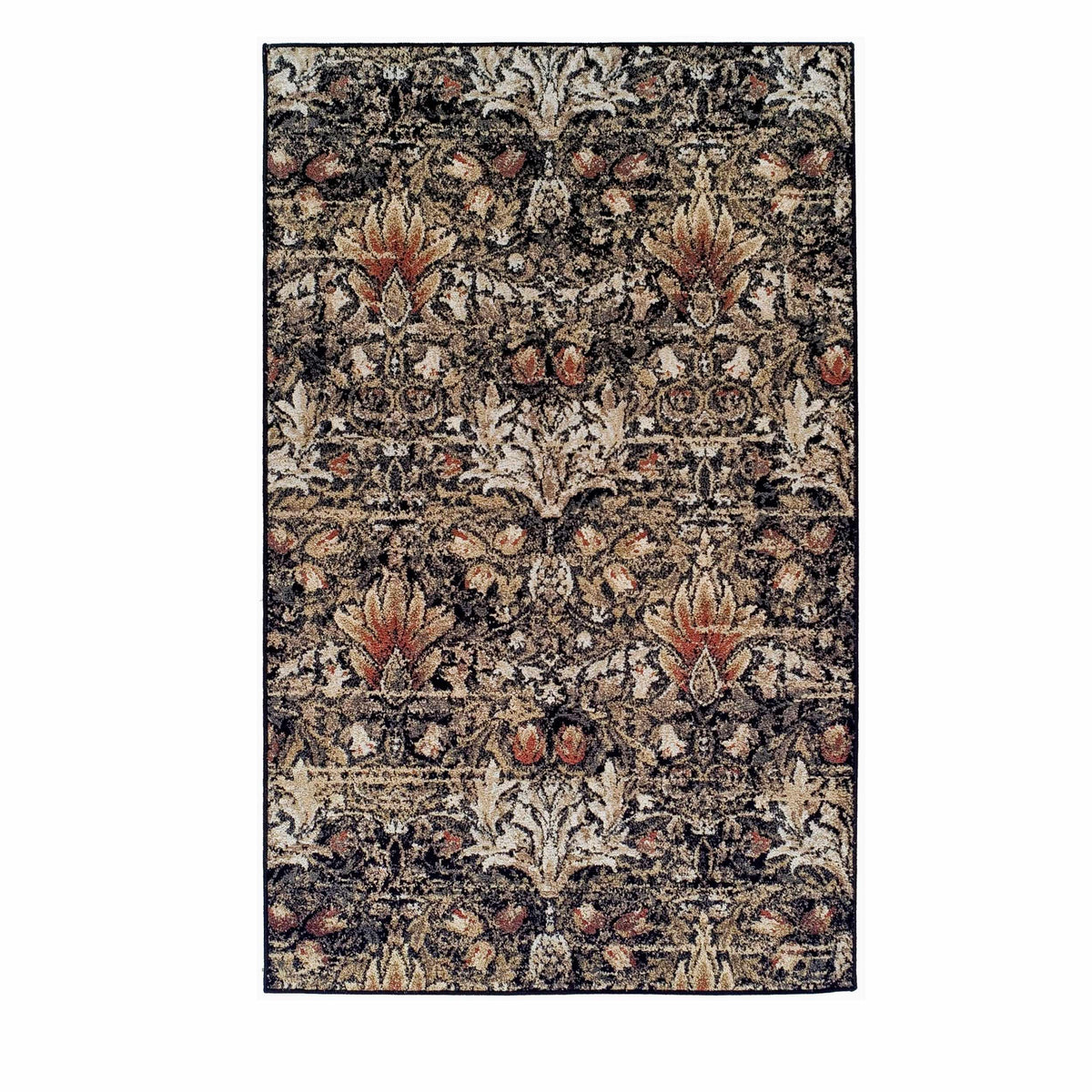 Braxton Floral Damask Area Rug