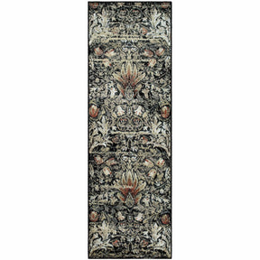 Braxton Floral Damask Area Rug