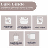 Zero Twist Cotton Ribbed Hand Towel Set 6-Piece - Brea