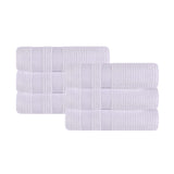 Zero Twist Cotton Ribbed Hand Towel Set 6-Piece - Brea