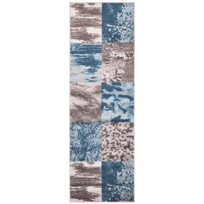 Brentwood Modern Patchwork Abstract Indoor Area Rugs or Runner Rug