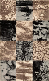 Brentwood Modern Patchwork Abstract Indoor Area Rugs or Runner Rug