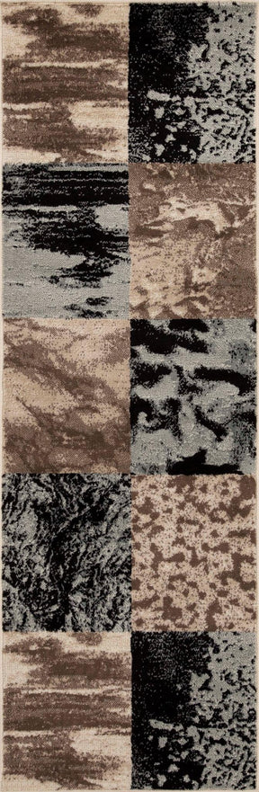 Brentwood Modern Patchwork Abstract Indoor Area Rugs or Runner Rug
