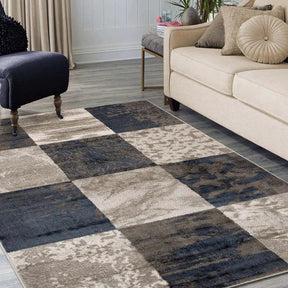 Brentwood Modern Patchwork Abstract Indoor Area Rugs or Runner Rug