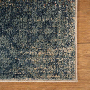 Bristol Distressed Abstract Damask Indoor Area Rug or Runner Rug