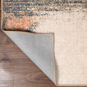 Bristol Distressed Abstract Damask Indoor Area Rug or Runner Rug