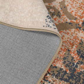 Bristol Distressed Abstract Damask Indoor Area Rug or Runner Rug