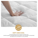 Brushed Microfiber Down Alternative Mattress Topper 2 Inch White