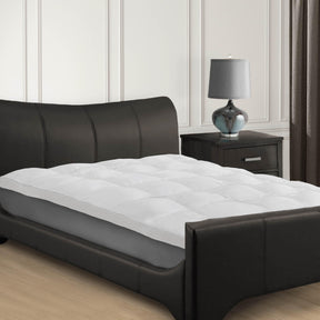 Brushed Microfiber Down Alternative Mattress Topper 2 Inch White