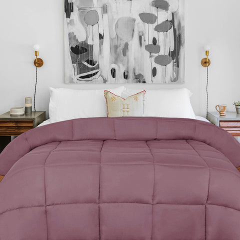 Brushed Microfiber Down Alternative Comforter Medium Weight Solid