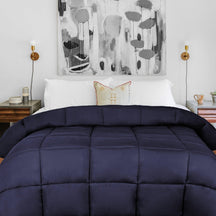 Brushed Microfiber Down Alternative Medium Weight Solid Comforter