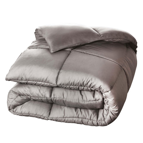 Brushed Microfiber Down Alternative Comforter Medium Weight Solid