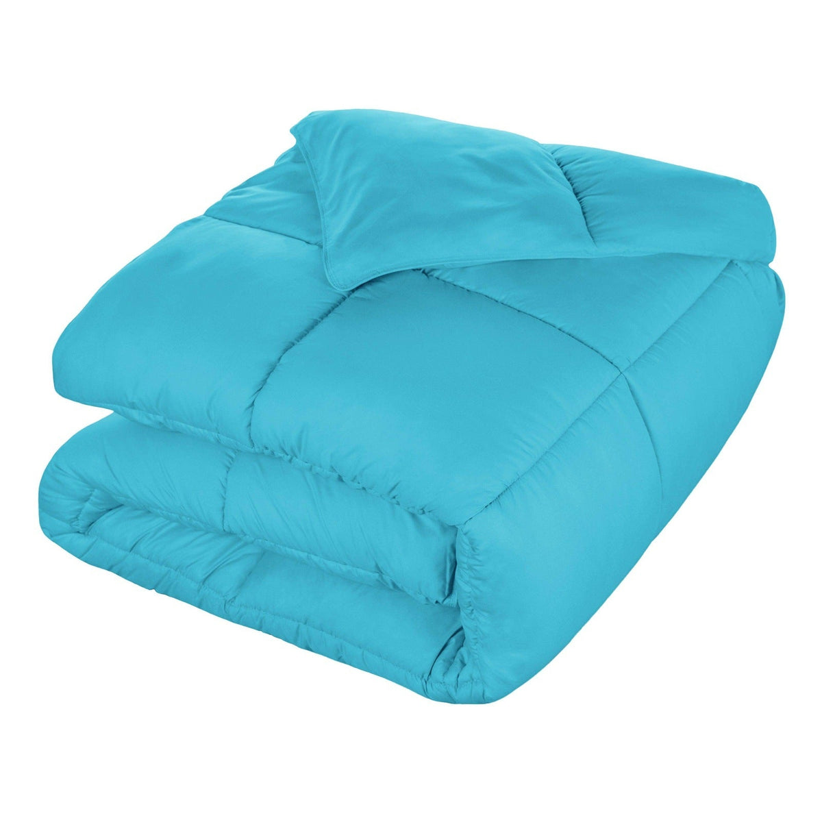 Brushed Microfiber Down Alternative Medium Weight Solid Comforter