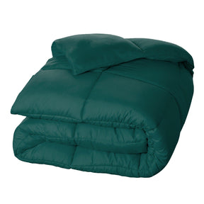 Brushed Microfiber Down Alternative Medium Weight Solid Comforter