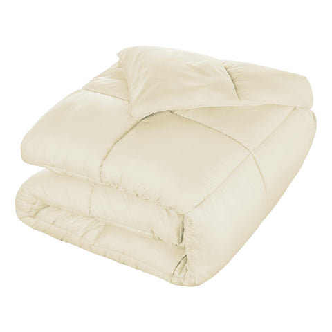 Brushed Microfiber Down Alternative Comforter Medium Weight Solid
