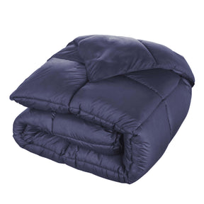 Brushed Microfiber Down Alternative Medium Weight Solid Comforter