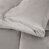 Brushed Microfiber Down Alternative Medium Weight Solid Comforter