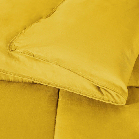 Brushed Microfiber Down Alternative Comforter Medium Weight Solid