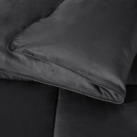 Brushed Microfiber Down Alternative Comforter Medium Weight Solid