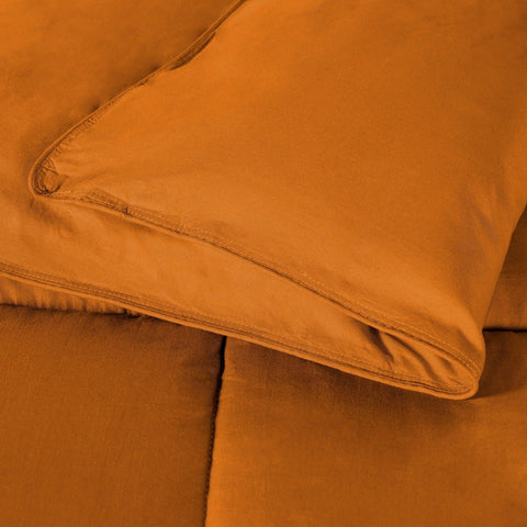 Brushed Microfiber Down Alternative Comforter Medium Weight Solid