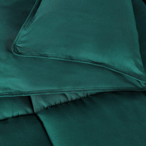 Brushed Microfiber Down Alternative Medium Weight Solid Comforter