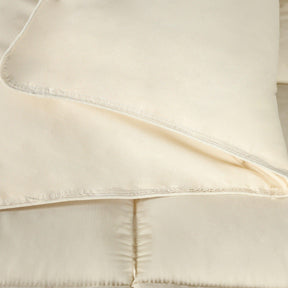 Brushed Microfiber Down Alternative Medium Weight Solid Comforter