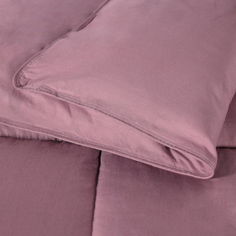 Brushed Microfiber Down Alternative Comforter Medium Weight Solid