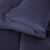 Brushed Microfiber Down Alternative Medium Weight Solid Comforter