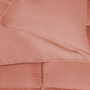 Brushed Microfiber Down Alternative Medium Weight Solid Comforter