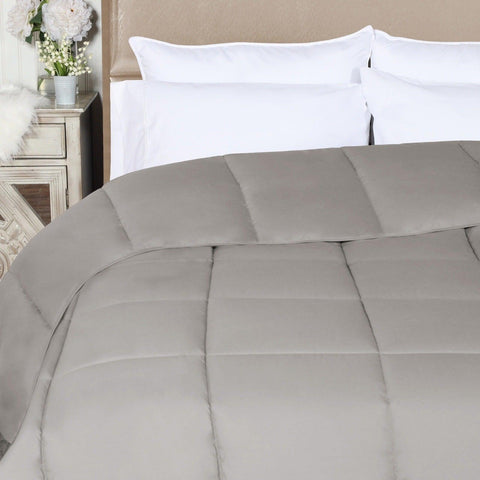 Brushed Microfiber Down Alternative Comforter Medium Weight Solid