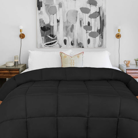 Brushed Microfiber Down Alternative Comforter Medium Weight Solid