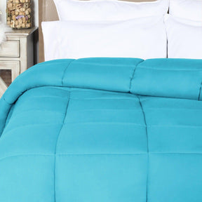 Brushed Microfiber Down Alternative Medium Weight Solid Comforter